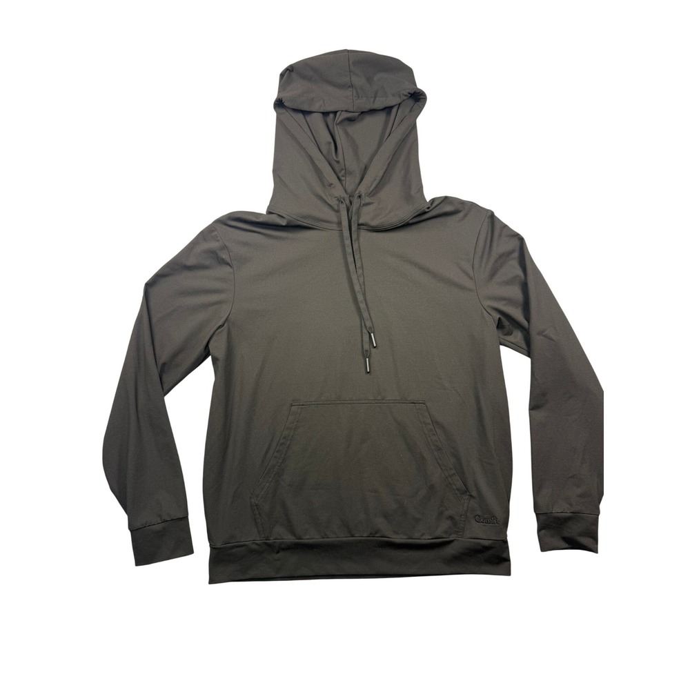 Comfrt Mens Black Lightweight Performance Hoodie Sweatshirt Size M